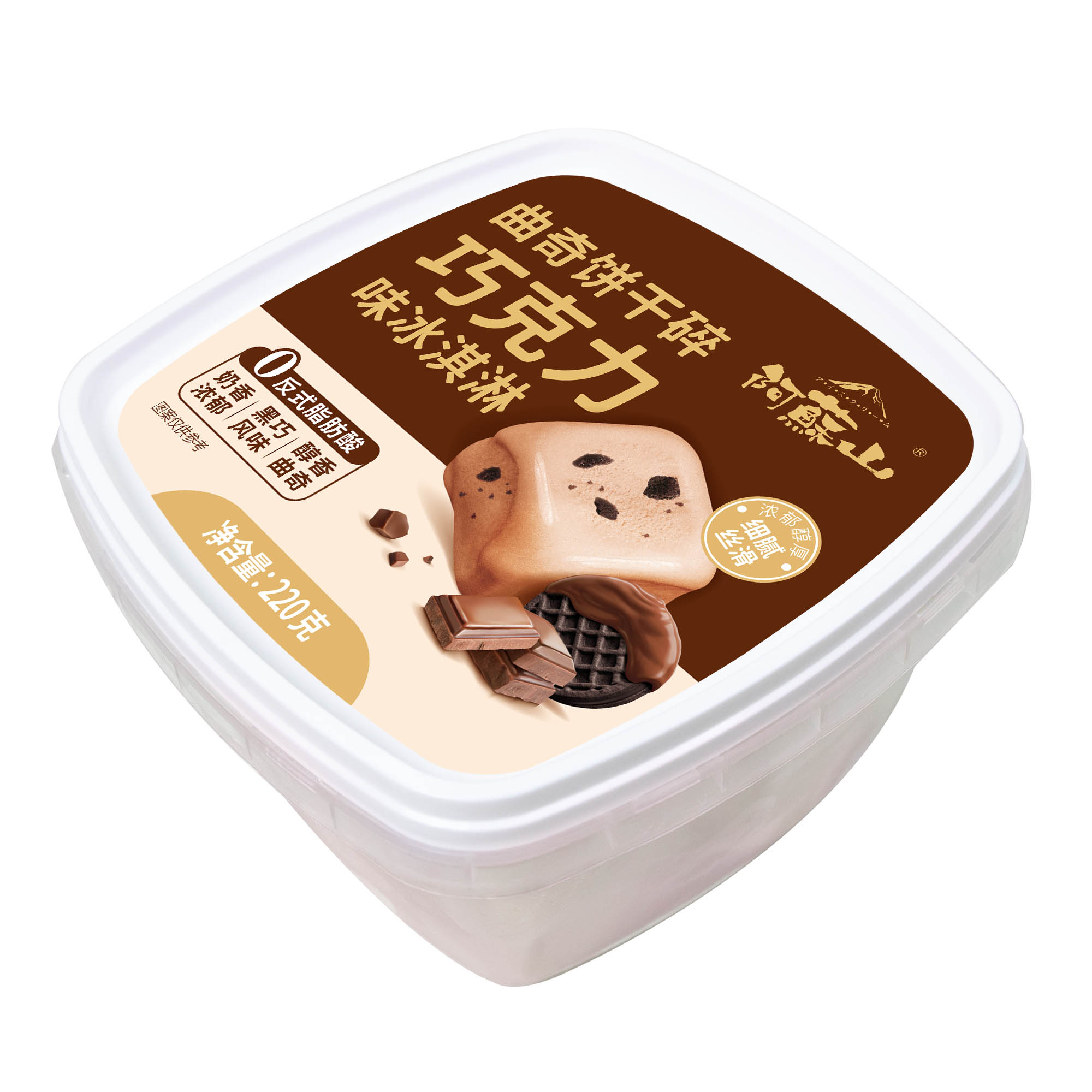 阿苏山曲奇饼干碎巧克力味冰淇淋